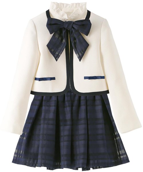 セール】チェックオーガンジースカートスーツセット(503782048  