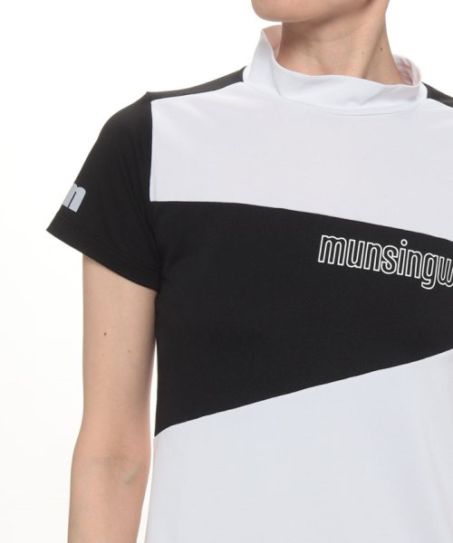 Munsingwear(マンシングウェア)/『ENVOY』サンスクリーン鹿の子バイカラーモックネックシャツ【アウトレット】/img08