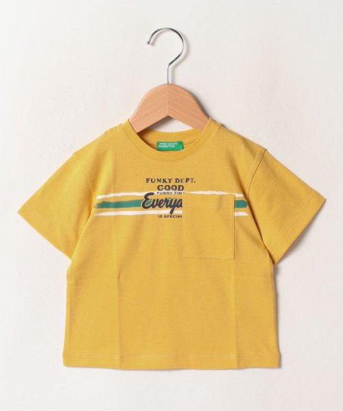 BENETTON (UNITED COLORS OF BENETTON BOYS)(ユナイテッド　カラーズ　オブ　ベネトン　ボーイズ)/キッズポケット付きプリント半袖Tシャツ・カットソーB/img02