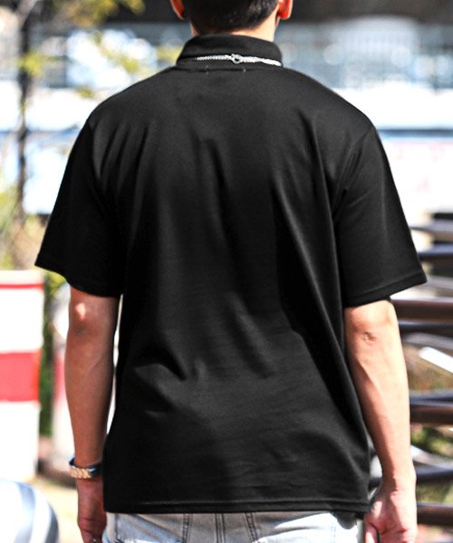 LUXSTYLE(ラグスタイル)/ネックレス付きタートルネック半袖Tシャツ/Tシャツ 半袖 半袖Tシャツ ネックレス タートルネック/img01