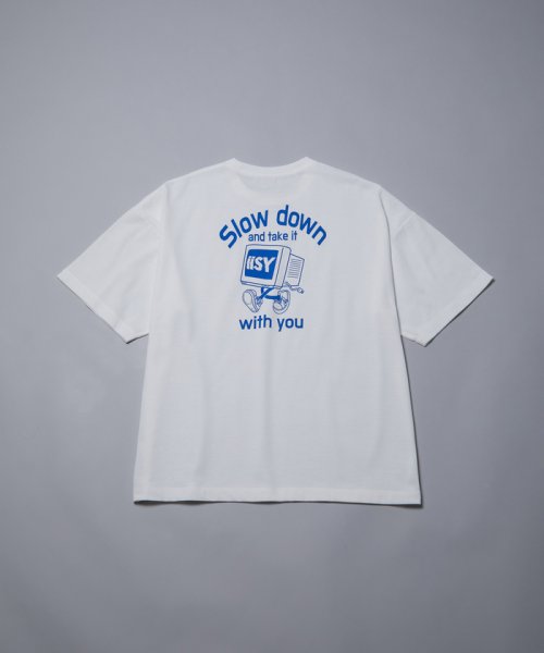 iisy(iisy)/iisy / TAKE IT iisy POP PCプリントルーズハーフスリーブTシャツ/img16