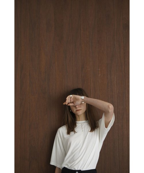 CLANE(クラネ)/SOFT CUT HALF SLEEVE TOPS/img15