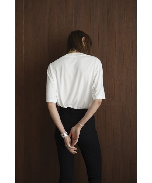 CLANE(クラネ)/SOFT CUT HALF SLEEVE TOPS/img16