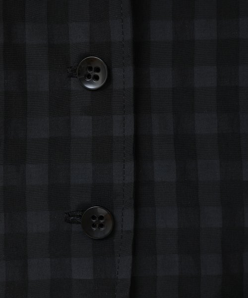 CLANE(クラネ)/GINGHAM CHECK DOME SLEEVE SHIRT/img08