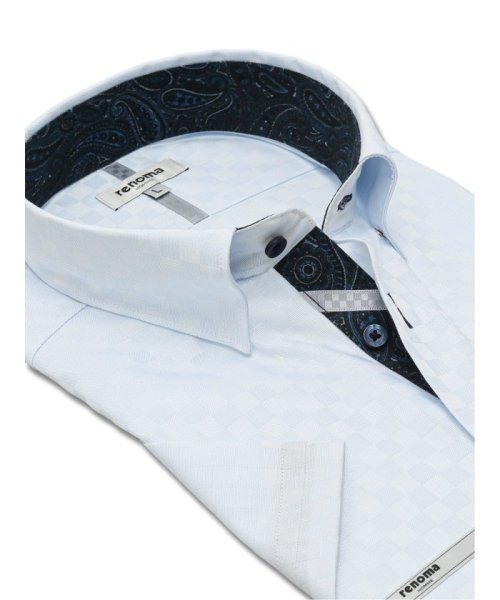 TAKA-Q(タカキュー)/形態安定 スタンダードフィット ショートスナップダウン 半袖 シャツ メンズ ワイシャツ ビジネス yシャツ 速乾 ノーアイロン 形態安定/img01