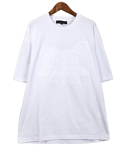 LUXSTYLE(ラグスタイル)/3DエンボスロゴプリントTシャツ/Tシャツ メンズ 半袖 半袖Tシャツ ビッグシルエット カットソー エンボス/img05