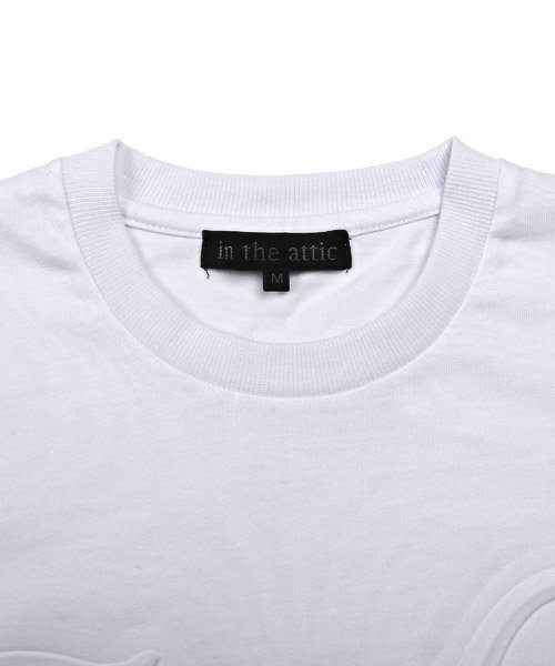 LUXSTYLE(ラグスタイル)/3DエンボスロゴプリントTシャツ/Tシャツ メンズ 半袖 半袖Tシャツ ビッグシルエット カットソー エンボス/img09
