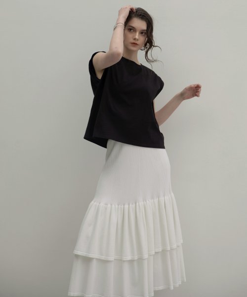 MIELI INVARIANT(ミエリ インヴァリアント)/Mermaid Flare Knit Skirt/img24