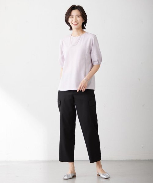 J.PRESS LADIES(J．プレス　レディス)/【WEB限定カラーあり・抗菌消臭・吸水速乾】サッカージャージー ボリュームスリーブ カットソー/img11