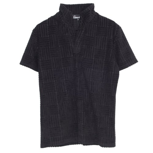 CavariA(キャバリア)/CavariA パイルジャガードイタリアンカラー半袖ポロシャツ セットアップ可/img12