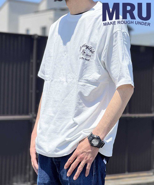 marukawa shonan(marukawa shonan)/【MRU/エムアールユー】コットン100％ ビリヤード ボウリング ルードロゴ刺繍 半袖Tシャツ/メンズ 半袖 トップス カジュアル Tシャツ 綿100 /img35