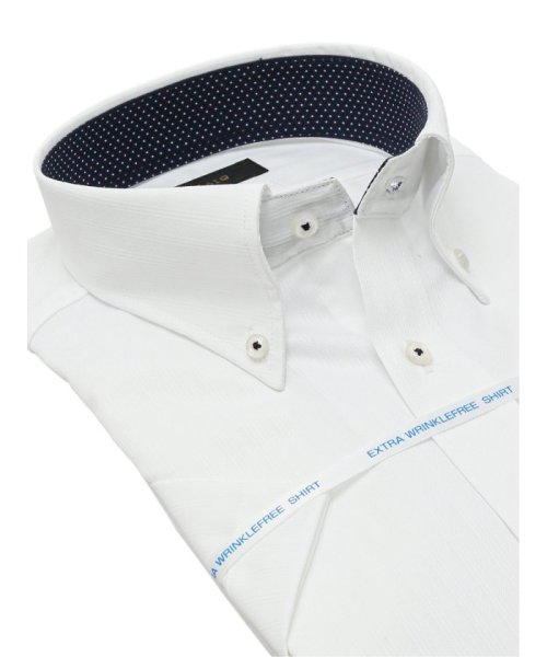 TAKA-Q(タカキュー)/クールファクター スタンダードフィット ボタンダウン 半袖 シャツ メンズ ワイシャツ ビジネス yシャツ 速乾 ノーアイロン 形態安定/img01