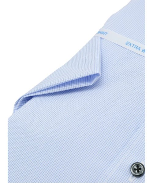 TAKA-Q(タカキュー)/クールマックス+ストレッチ スタンダードフィット ワイドカラー 半袖 シャツ メンズ ワイシャツ ビジネス yシャツ 速乾 ノーアイロン 形態安定/img02