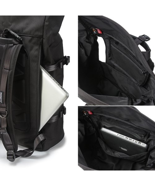 Manhattan Portage BLACK LABEL(マンハッタンポーテージ ブラックレーベル)/マンハッタンポーテージ ブラックレーベル リュック 大容量 A3 A4 B4 30L Manhattan Portage BLACK LABEL MP1261B/img08