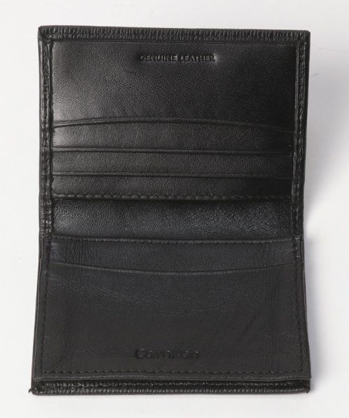 Calvin Klein(カルバンクライン)/【Calvin Klein / カルバンクライン】CARD CASE ワンポイント レザー カードケース 父の日 ギフト プレゼント 贈り物 名刺入れ/img04