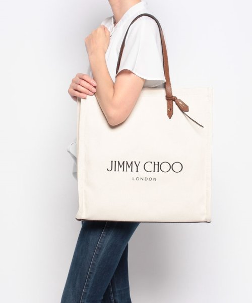 セール】【JIMMY CHOO】ジミーチュウ トートバッグ LOGOTOTE FFQ 