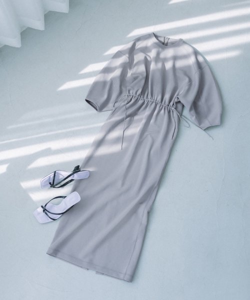 ハーフスリーブドロストワンピース なし