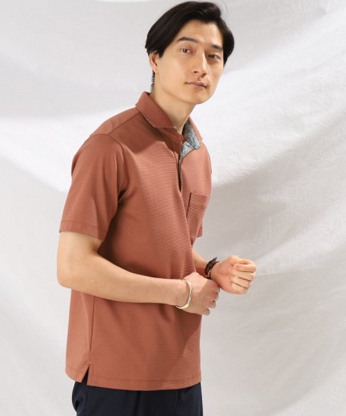 TAKEO KIKUCHI(タケオキクチ)/ボックスジャカード ポロシャツ/img20