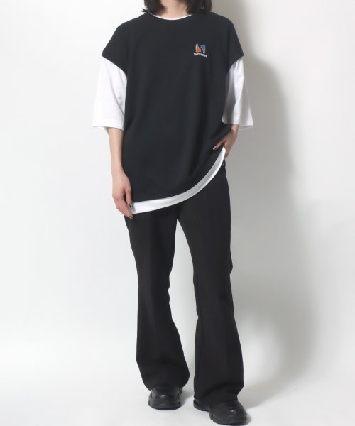 MARUKAWA(マルカワ)/【CONVERSE】コンバース ダンボール フェイクベストTシャツ/メンズ レディース Tシャツ ベスト 半袖 トップス カジュアル /img11