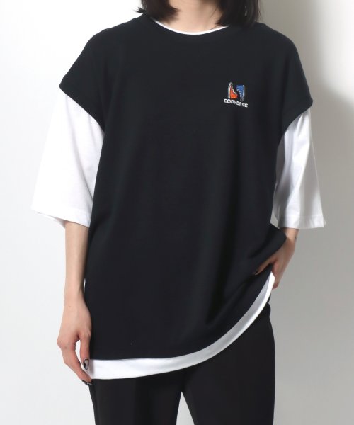 MARUKAWA(マルカワ)/【CONVERSE】コンバース ダンボール フェイクベストTシャツ/メンズ レディース Tシャツ ベスト 半袖 トップス カジュアル /img12
