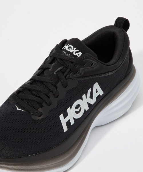 HOKA ONE ONE(ホカオネオネ)/ホカ HOKA 1127952 スニーカー W BONDI 8 レディース シューズ ボンダイ 8 靴 ホカオネオネ ブラック ホワイト 22.5～25.0cm/img12