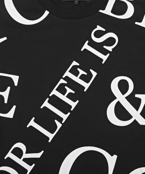 LUXSTYLE(ラグスタイル)/ランダムロゴプリントTシャツ/Tシャツ メンズ 半袖 半袖Tシャツ ビッグシルエット カットソー トップス/img14