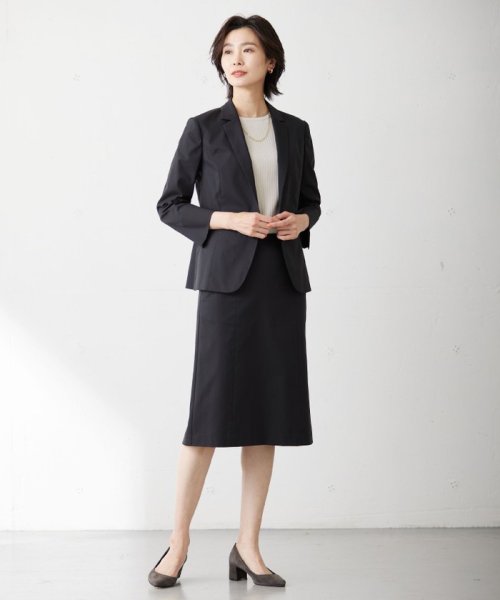 J.PRESS LADIES（LARGE SIZE）(J．プレス　レディス（大きいサイズ）)/【セットアップ対応・洗える・撥水・防汚】コットンFITTYシャーク テーラード ジャケット/img08