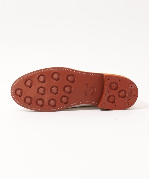 【別注】SANDERS BUTT SEAM LOAFER ホワイトバックス ローファー SEAM