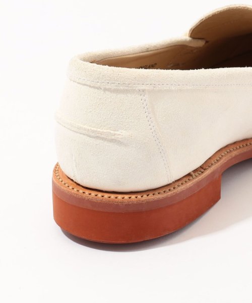 【別注】SANDERS BUTT SEAM LOAFER ホワイトバックス ローファー SEAM
