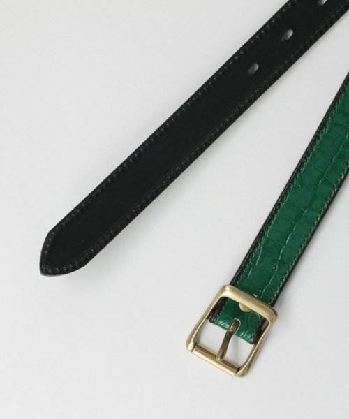 monkey time(モンキータイム)/＜monkey time＞ CROCODILE/EMBOSS LTHR BELT/ベルト/img01