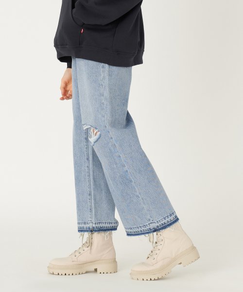 LEVI’S OUTLET(リーバイスアウトレット)/リーバイス/Levi's ハイウエストバギージーンズ ライトインディゴ BAGGY HIGH WATER CHECK YOURSELF/img01