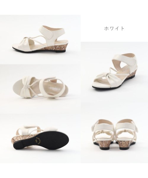 FOOT PLACE(フットプレイス)/mongmong キッズ ジュニア 女の子 サンダル 子供靴 軽量 かわいい ブルー ホワイト ネイビー ピンク 青 白 紺 SM－5132/img07