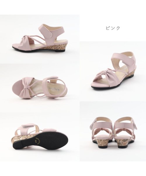 FOOT PLACE(フットプレイス)/mongmong キッズ ジュニア 女の子 サンダル 子供靴 軽量 かわいい ブルー ホワイト ネイビー ピンク 青 白 紺 SM－5132/img09