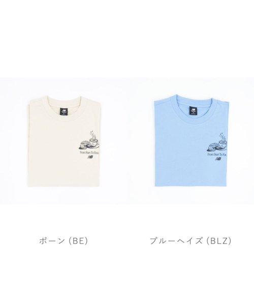 new balance(ニューバランス)/ニューバランス new balance メンズ レディース Tシャツ サステナブル ブルー 水色 ホワイト 白 NB－MT31561/img01