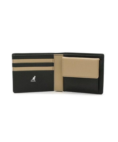 KANGOL(KANGOL)/カンゴール 二つ折り財布 KANGOL bolton 札入れ 二つ折り コンパクト 本革 カード収納 小銭入れあり バイカラー シンプル 250－10152/img06