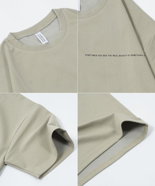 1111clothing(ワンフォークロージング)/オーバーサイズ Tシャツ メンズ ビッグTシャツ レディース ビッグシルエットTシャツ クルーネック 半袖Tシャツ 綿100% 英字 ワンポイント ロゴ/img04
