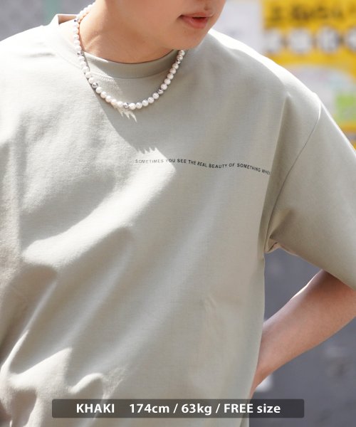 1111clothing(ワンフォークロージング)/オーバーサイズ Tシャツ メンズ ビッグTシャツ レディース ビッグシルエットTシャツ クルーネック 半袖Tシャツ 綿100% 英字 ワンポイント ロゴ/img17