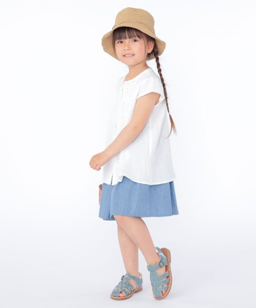 SHIPS KIDS(シップスキッズ)/SHIPS KIDS:100～130cm / ガーゼ×レース ブラウス/img03