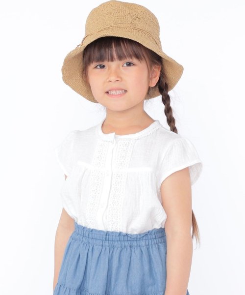 SHIPS KIDS(シップスキッズ)/SHIPS KIDS:100～130cm / ガーゼ×レース ブラウス/img04