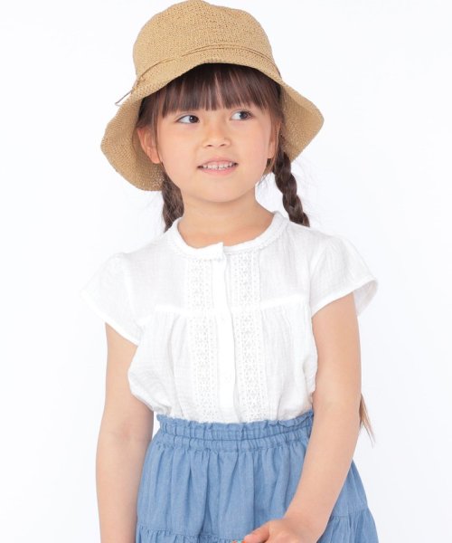 SHIPS KIDS(シップスキッズ)/SHIPS KIDS:100～130cm / ガーゼ×レース ブラウス/img05