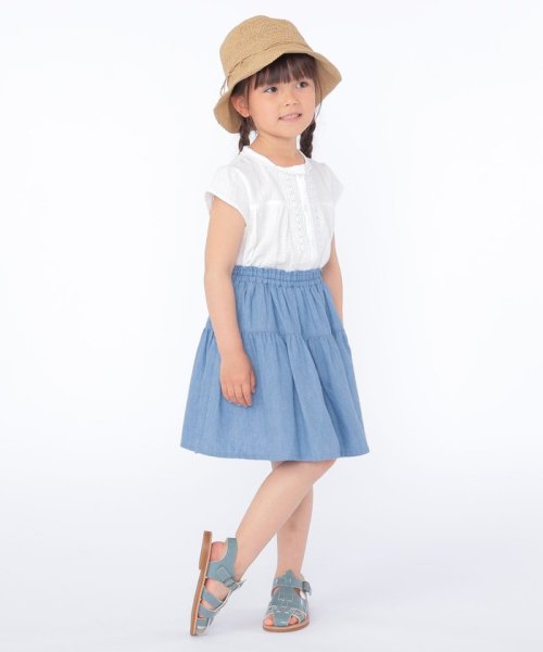 SHIPS KIDS(シップスキッズ)/SHIPS KIDS:100～130cm / ガーゼ×レース ブラウス/img07