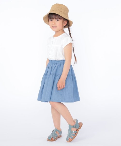 SHIPS KIDS(シップスキッズ)/SHIPS KIDS:100～130cm / ガーゼ×レース ブラウス/img08