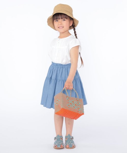 SHIPS KIDS(シップスキッズ)/SHIPS KIDS:100～130cm / ガーゼ×レース ブラウス/img09