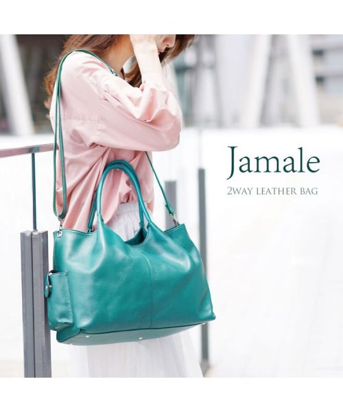 Jamale(ジャマレ)/[Jamale] 日本製 牛革レザー ハンドバッグ 2WAY A4 レディース/img01