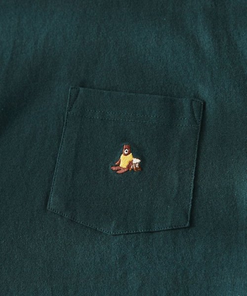 coen(coen)/ベアーワンポイント刺繍Tシャツ/img19