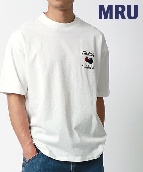 marukawa shonan(marukawa shonan)/【MRU/エムアールユー】コットン100％ ビリヤード ボウリング ルードロゴ刺繍 半袖Tシャツ/メンズ 半袖 トップス カジュアル Tシャツ 綿100 /img83