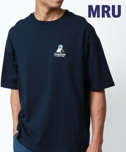 marukawa shonan(marukawa shonan)/【MRU/エムアールユー】コットン100％ ヒゲオジサン刺繍 半袖Tシャツ/メンズ 半袖 Tシャツ トップス 綿100 カジュアル 髭男/img91