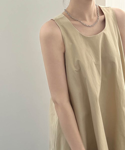 ARGO TOKYO(アルゴトウキョウ)/Cocoon Shape Sleeveless Onepiece 29050 コクーンスリーブレスワンピース　ノースリーブ　ワンピース　コクーンワンピース/img13