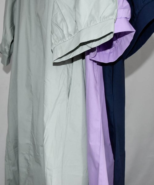 ARGO TOKYO(アルゴトウキョウ)/Key－neck Color Shirt Onepiece 29057 キーネックカラーシャツワンピース　シャツワンピース　カラーシャツ　ロングワンピース　マキ/img41