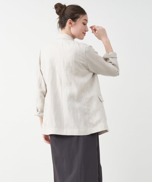 MICA&DEAL(マイカアンドディール)/linen double jacket/img04